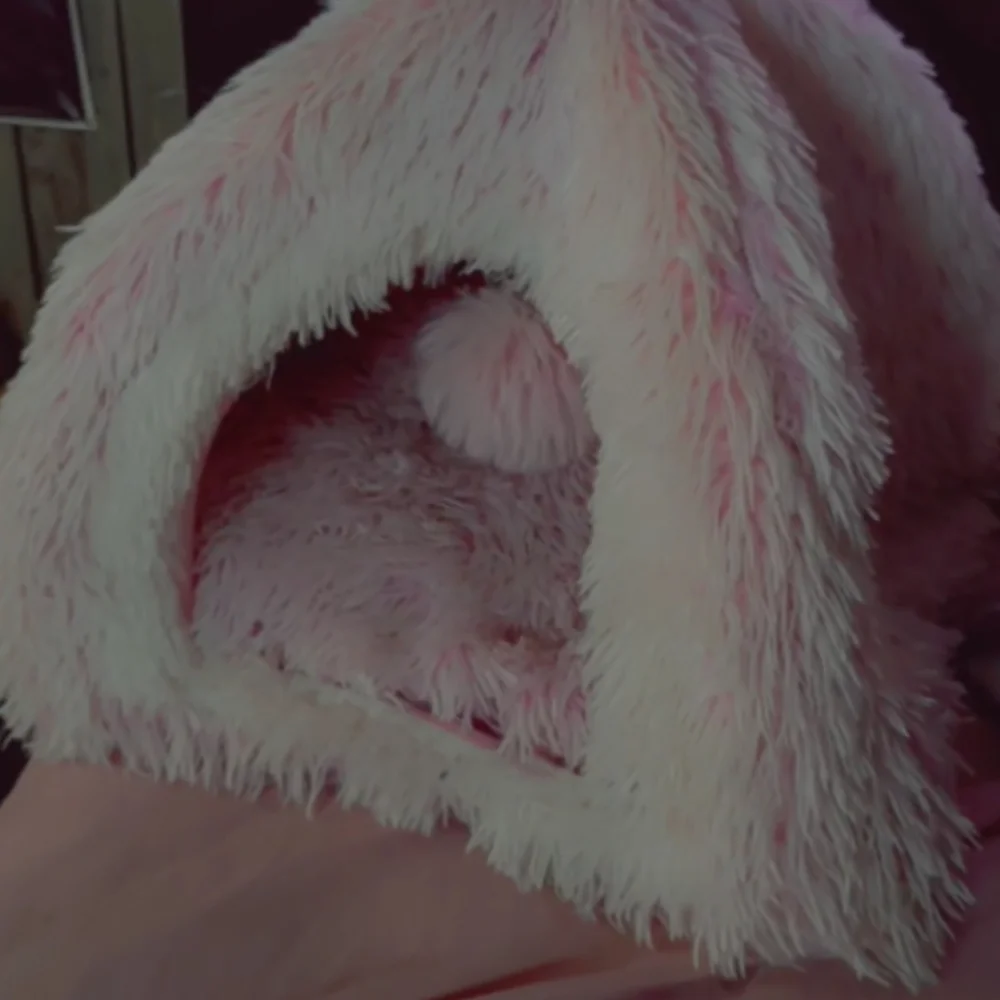 Cozy, Cute Pink Cat Bed